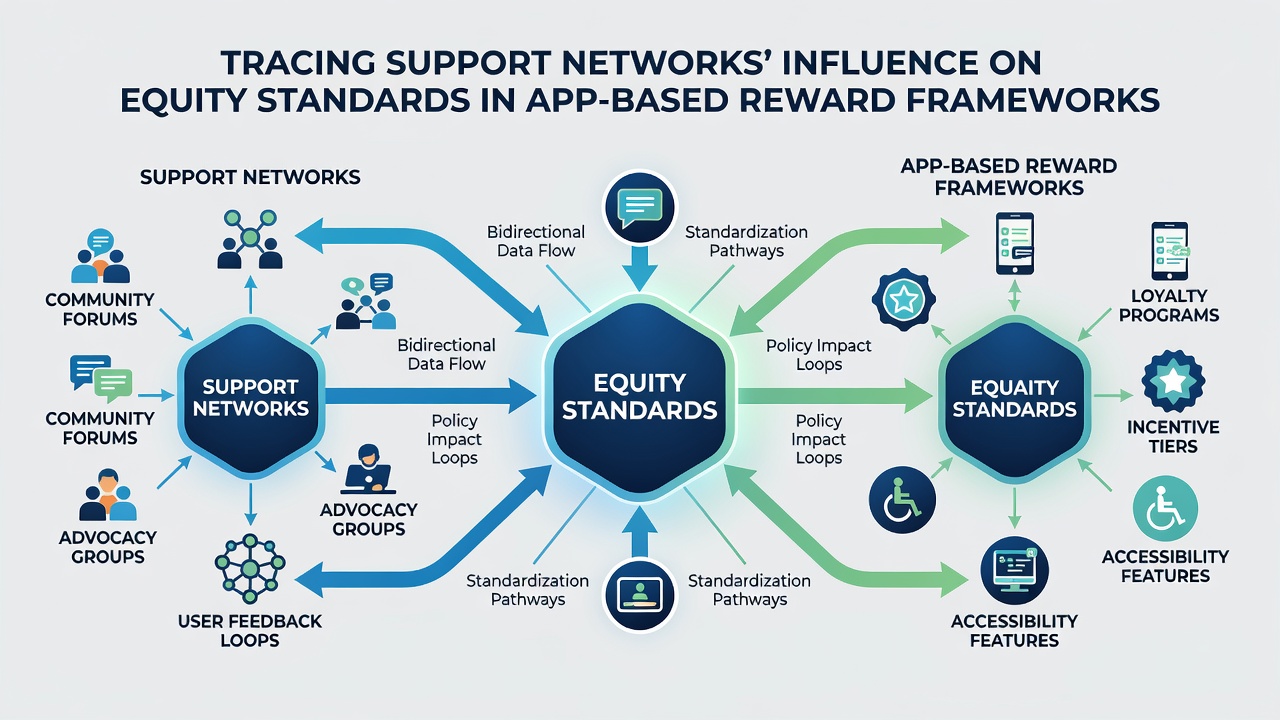 Data visualization showing equity metrics across different user groups in app reward systems